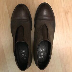 Barneys New York Brown Slip on Shoes